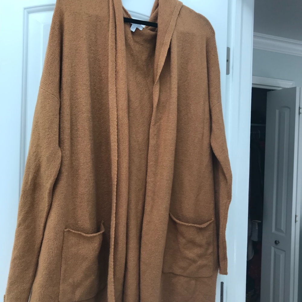 Gold NWT long cardigan